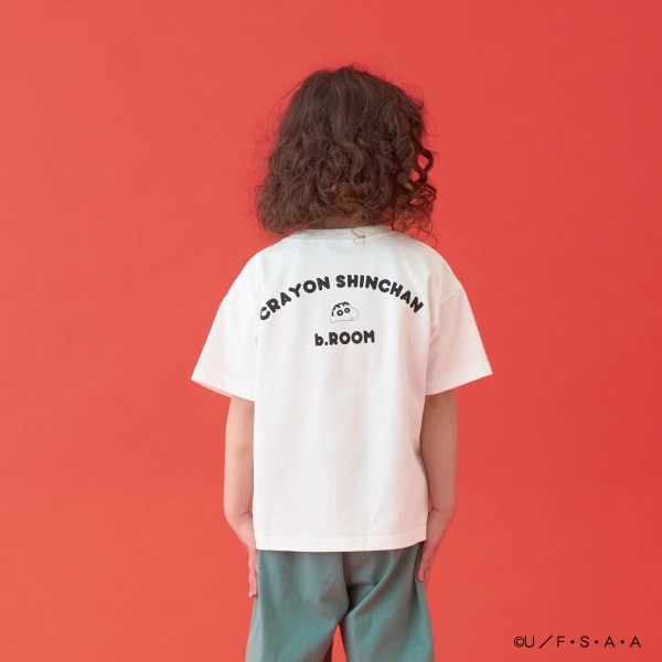 Japanese children's clothing b・R# x Crayon Shin-chan cool contact water-absorbing quick-drying series short-sleeved tops 100-140cm boys'/girls' summer TOPS 