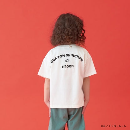 Japanese children's clothing b・R# x Crayon Shin-chan cool contact water-absorbing quick-drying series short-sleeved tops 100-140cm boys'/girls' summer TOPS 