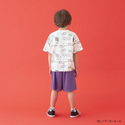 日本童裝 b・R# x 蠟筆小新 接觸冷感 吸水速乾系列 小新短袖上衣 100-140cm 男童款/女童款 夏季 TOPS