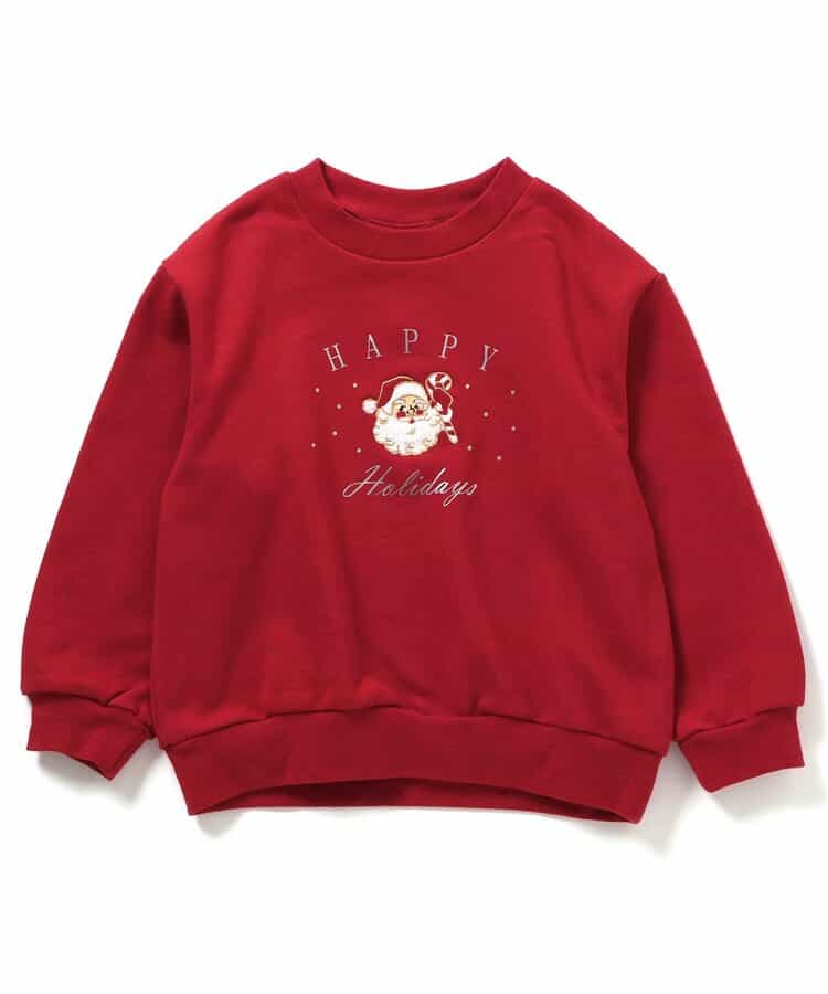 日本童裝 apres les cours 衛衣 80-140cm 男童款/女童款 冬季 Tops Christmas 聖誕快樂特輯 聖誕服裝/飾物配件 聖誕紅/新年紅