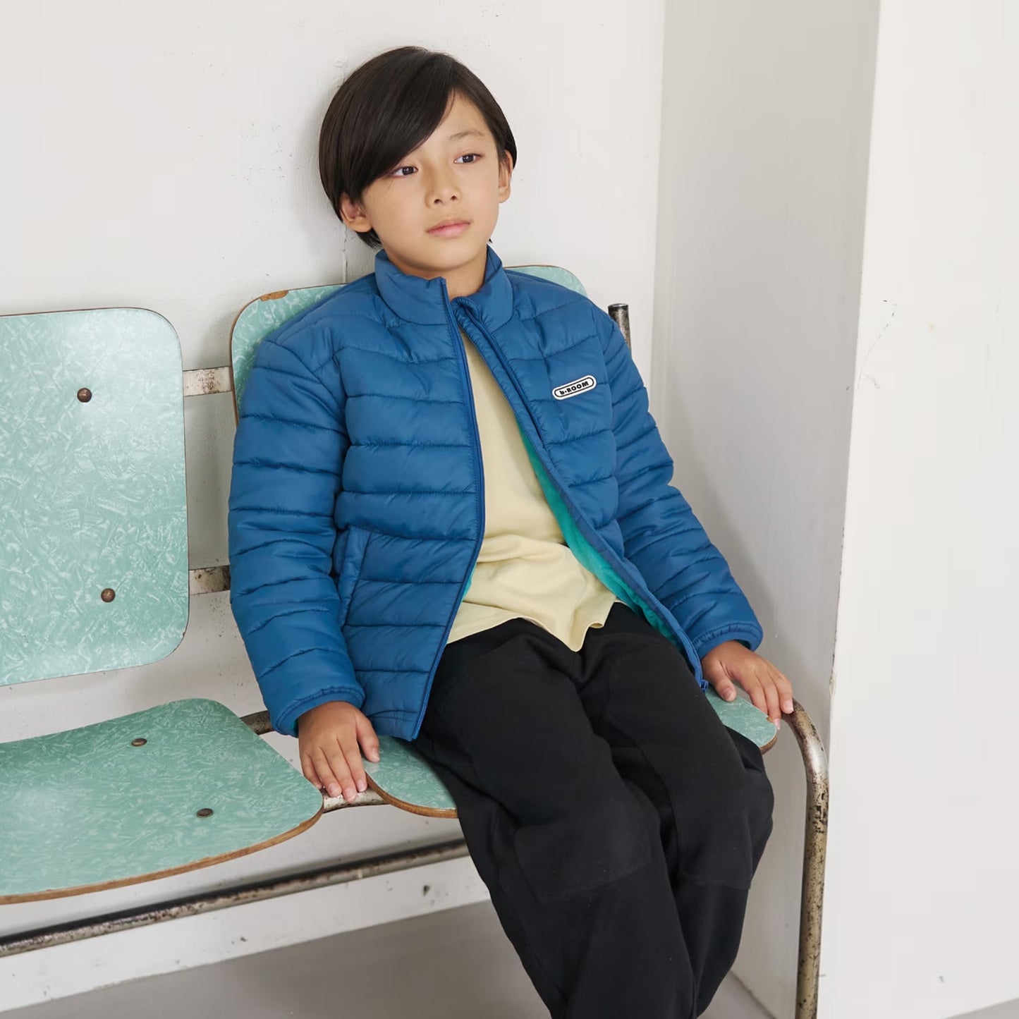 日本童裝 b・R# 立領夾棉外套 100-140cm 男童款 冬季(適合初秋、香港平均溫度、寒冷天氣）OUTERWEAR 【日本預售：2026年10月中旬】