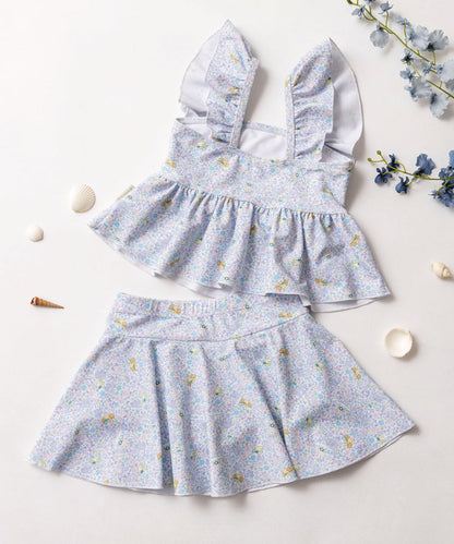 日本童裝 panpantutu x Sanrio Cinnamoroll 泳衣兩件套裝 95-130cm 女童款 夏季 夏日玩水泳衣特輯