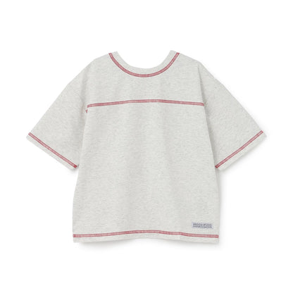 日本童裝 b・R# 防UV 隔熱布料 2Way 前後兩著 撞色拼接上衣 100-140cm 男童款 夏季 TOPS