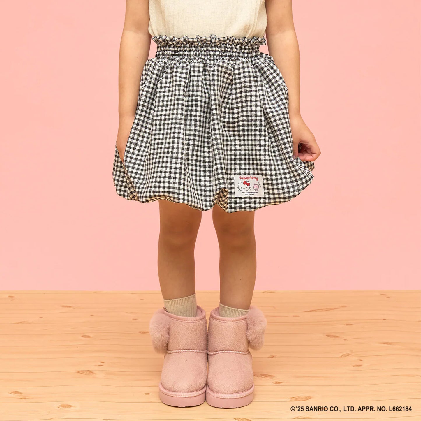 日本童裝 Ly# mine x Sanrio 4Way 前後兩著 可變上衣 可變短裙 100-140cm 女童款 冬季 TOPS SKIRTS