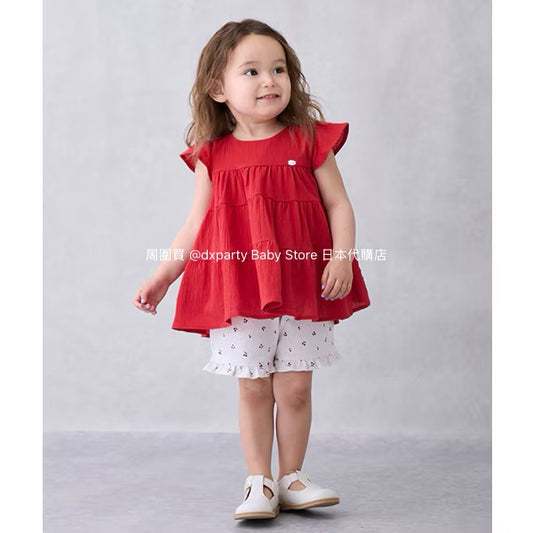 Japanese children's clothing pe#main ruffle shorts 80-130cm girls summer PANTS 