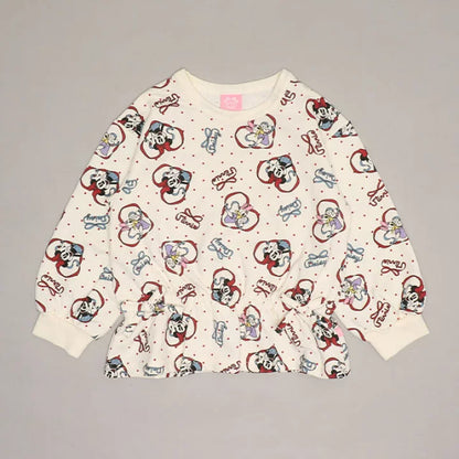 日本童裝 BDL x Disney 裙邊印花上衣 80-130cm 女童款 秋季 TOPS