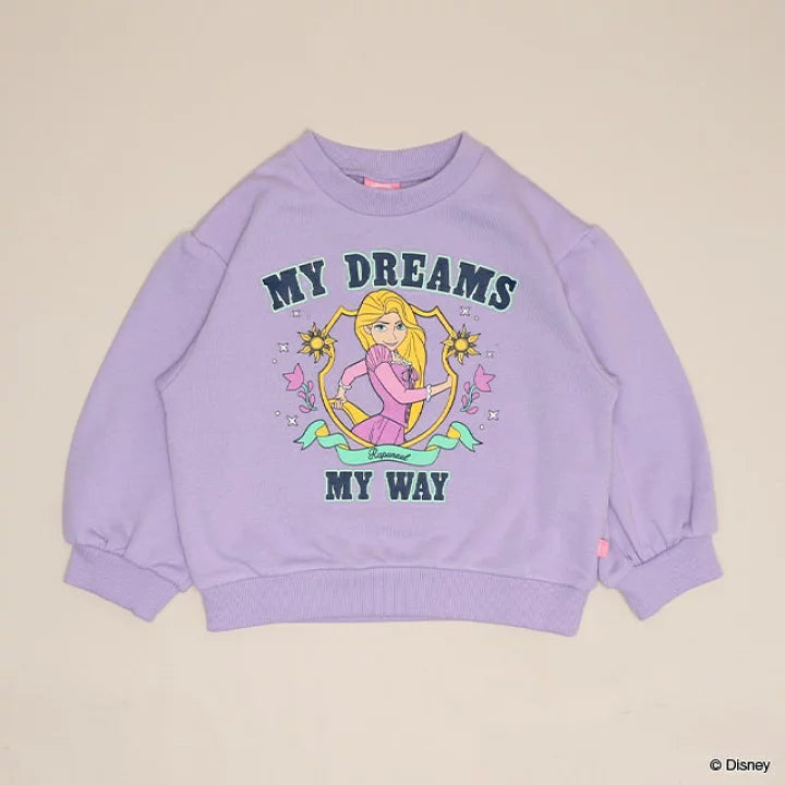日本童裝 BDL x Disney 公主印花衛衣 100-130cm 女童款 秋季 TOPS