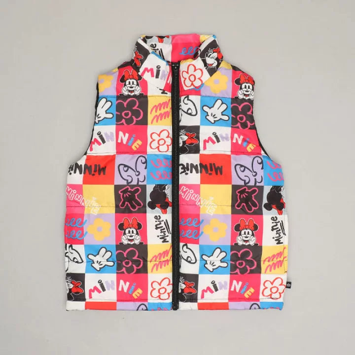 日本童裝 BDL x Disney 彩格夾棉背心外套 90-140cm 男童款/女童款 夏季 OUTERWEAR