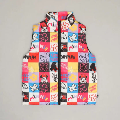 日本童裝 BDL x Disney 彩格夾棉背心外套 90-140cm 男童款/女童款 夏季 OUTERWEAR