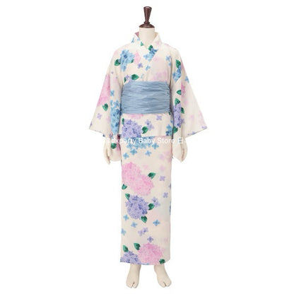 Lovetoxic 2Way Japanese Yukata Kimono 150-160cm Girls Summer Outerwear Dresses Japanese Summer Festival Special 