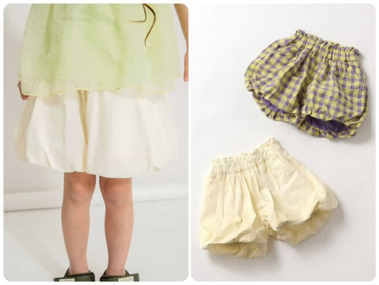 Japanese children's clothing BREEZE bubble shorts 80-140cm girls summer PANTS 