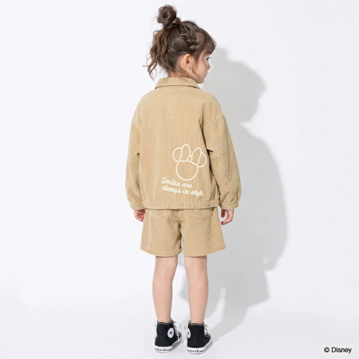 日本童裝 BDL x Disney 米妮燈芯絨短褲 90-140cm 女童款 秋季 PANTS