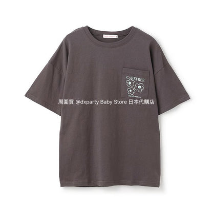 Lovetoxic Japanese children's clothing flower print top 140-160cm girls summer TOPS 