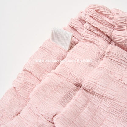 Japanese children's clothing Ly# mine suspenders and loose pants set 100-150cm girls summer TOPS PANTS 