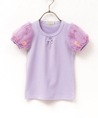 Japanese children's clothing panpantutu puff sleeve top 80-150cm girls summer TOPS 