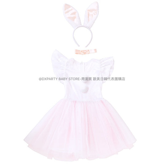 日本直送 小白兔  100-140cm 女童款 萬聖節 Cosplay服裝 Halloween攪鬼特輯 AAA