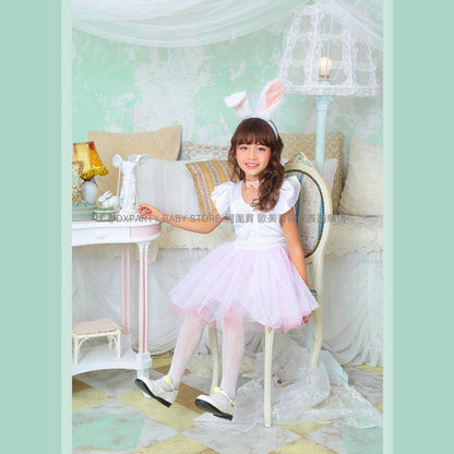 日本直送 小白兔  100-140cm 女童款 萬聖節 Cosplay服裝 Halloween攪鬼特輯 AAA