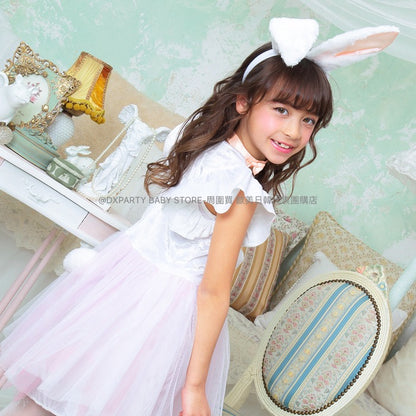 日本直送 小白兔  100-140cm 女童款 萬聖節 Cosplay服裝 Halloween攪鬼特輯 AAA