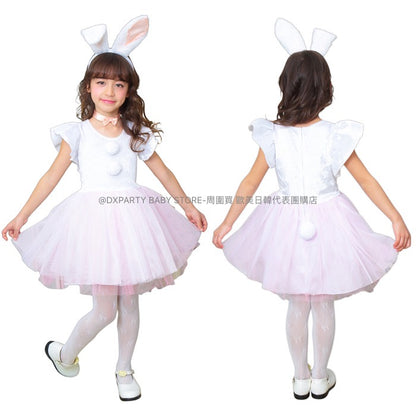 日本直送 小白兔  100-140cm 女童款 萬聖節 Cosplay服裝 Halloween攪鬼特輯 AAA