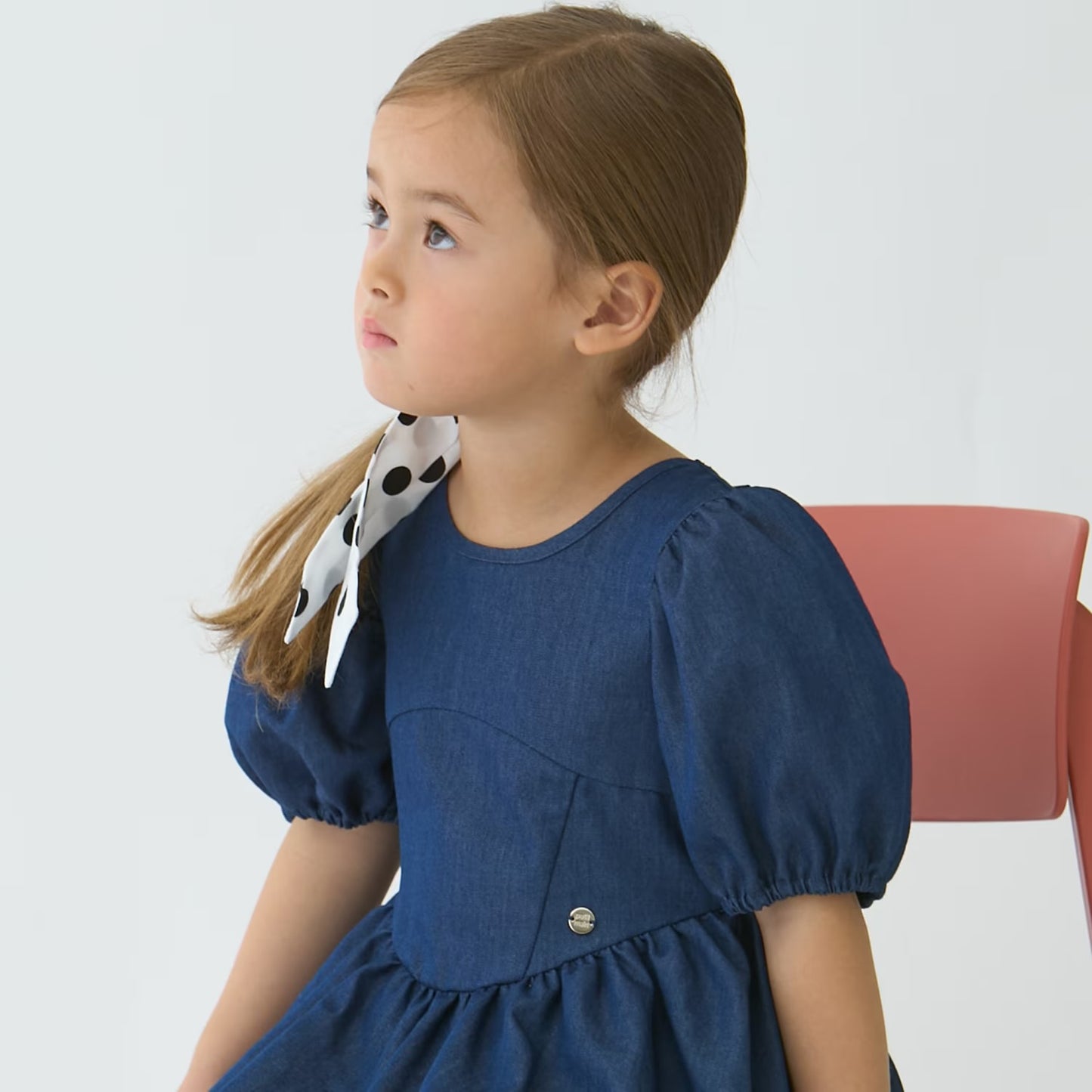 日本童裝 pe#main 泡泡袖連身裙 80-130cm 女童款 夏季 DRESSES