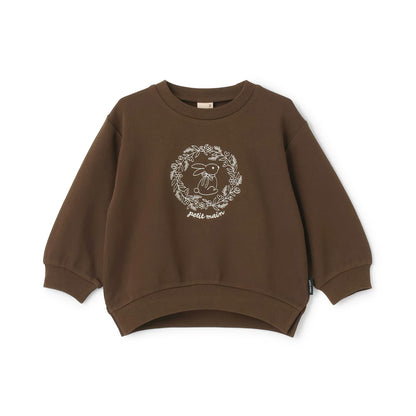 日本童裝 pe#main 印花衛衣 80-130cm 女童款 冬季 TOPS 聖誕紅/新年紅