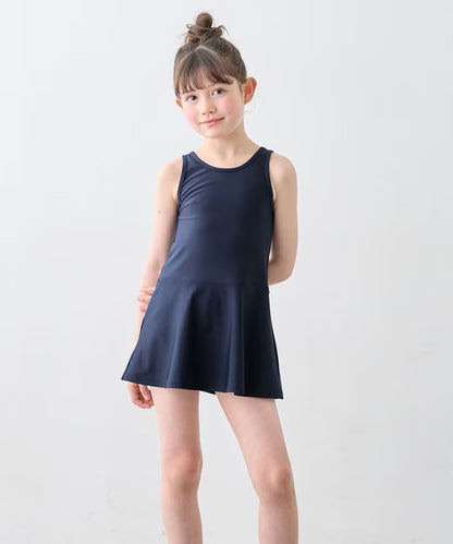 日本童裝 aF#a325 防UV 連體泳衣 120-150cm 女童款 夏季 夏日玩水泳衣特輯