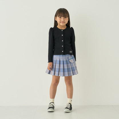 日本童裝 Ly# mine 心型紐扣羅紋外套 100-140cm 女童款 秋季 TOPS OUTERWEAR