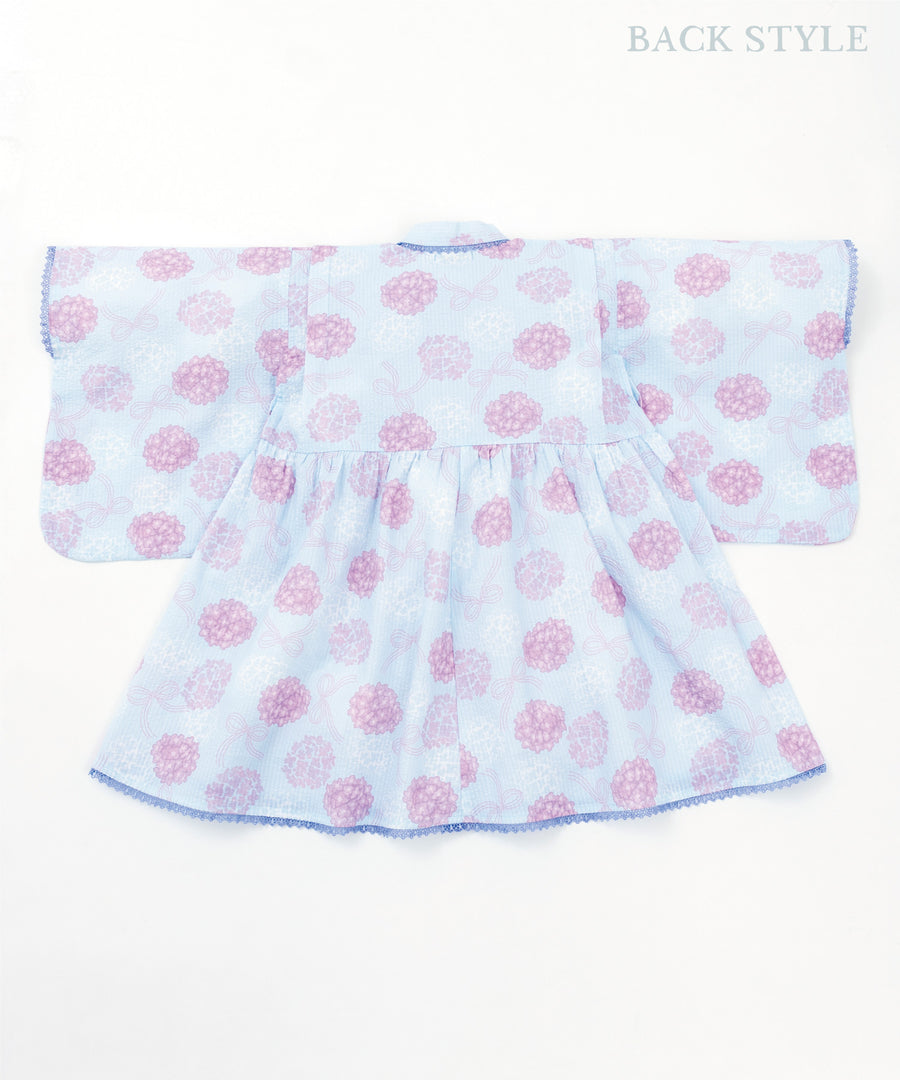日本童裝 panpantutu 紫陽花日本浴衣 日本和服 95-150cm 女童款 夏季 DRESSES 日本夏祭慶典特輯