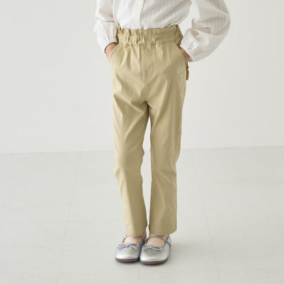 日本童裝 Ly# mine 荷葉邊口袋彈力長褲 100-140cm 女童款 秋季 PANTS