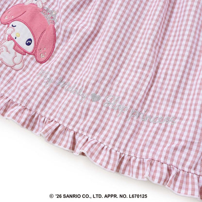 日本童裝 Slap Slip x Sanrio 格子拼接連身裙 80-130cm 女童款 秋季 DRESSES 其他品牌童裝