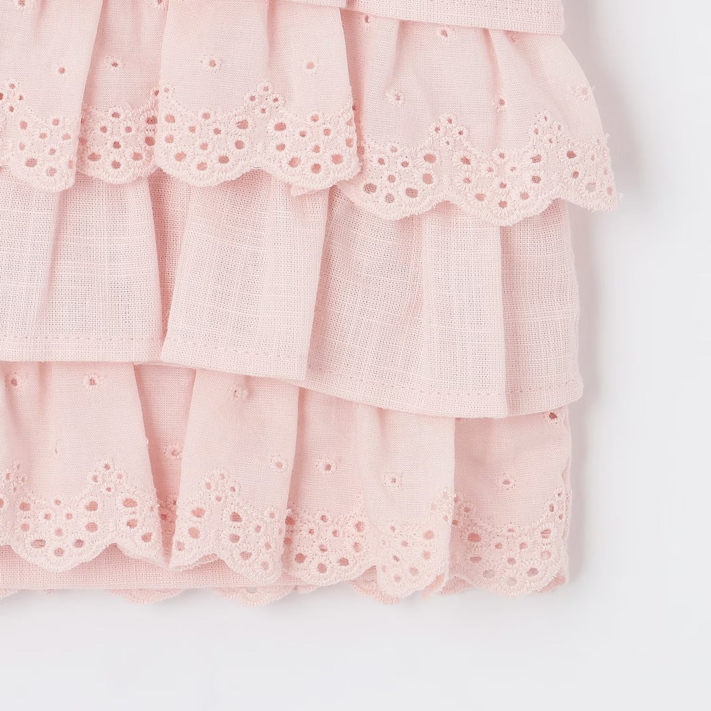 日本童裝 pe#main 蕾絲荷葉邊上衣 80-130cm 女童款 夏季 TOPS