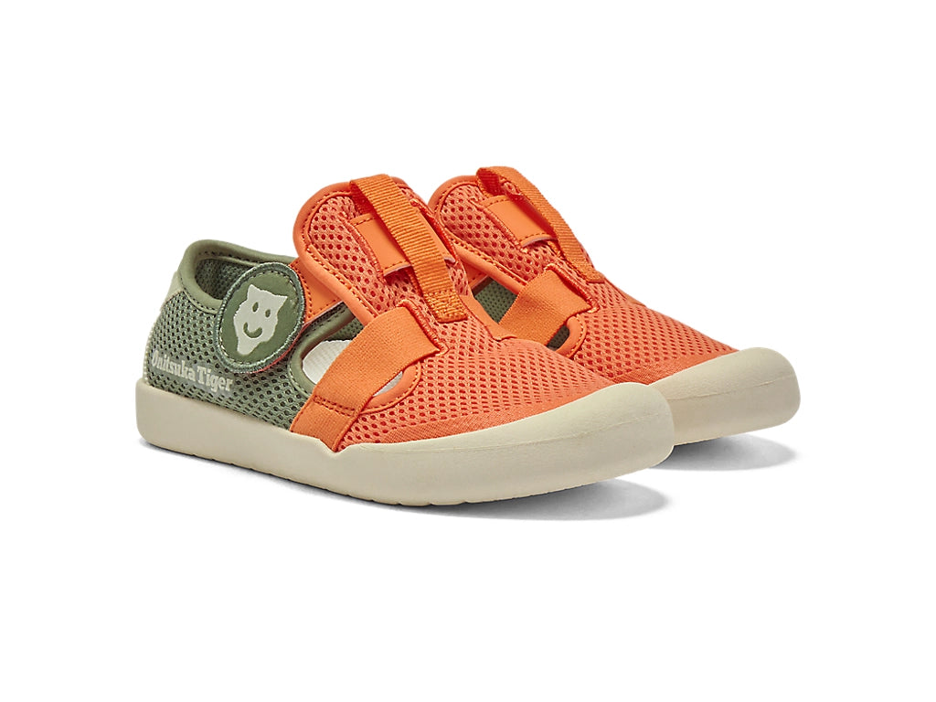 日本直送 日版MEXICO 66 KIDS SANDAL MIKAN ORANGE/LICHEN GREEN 17-22cm 鞋系列