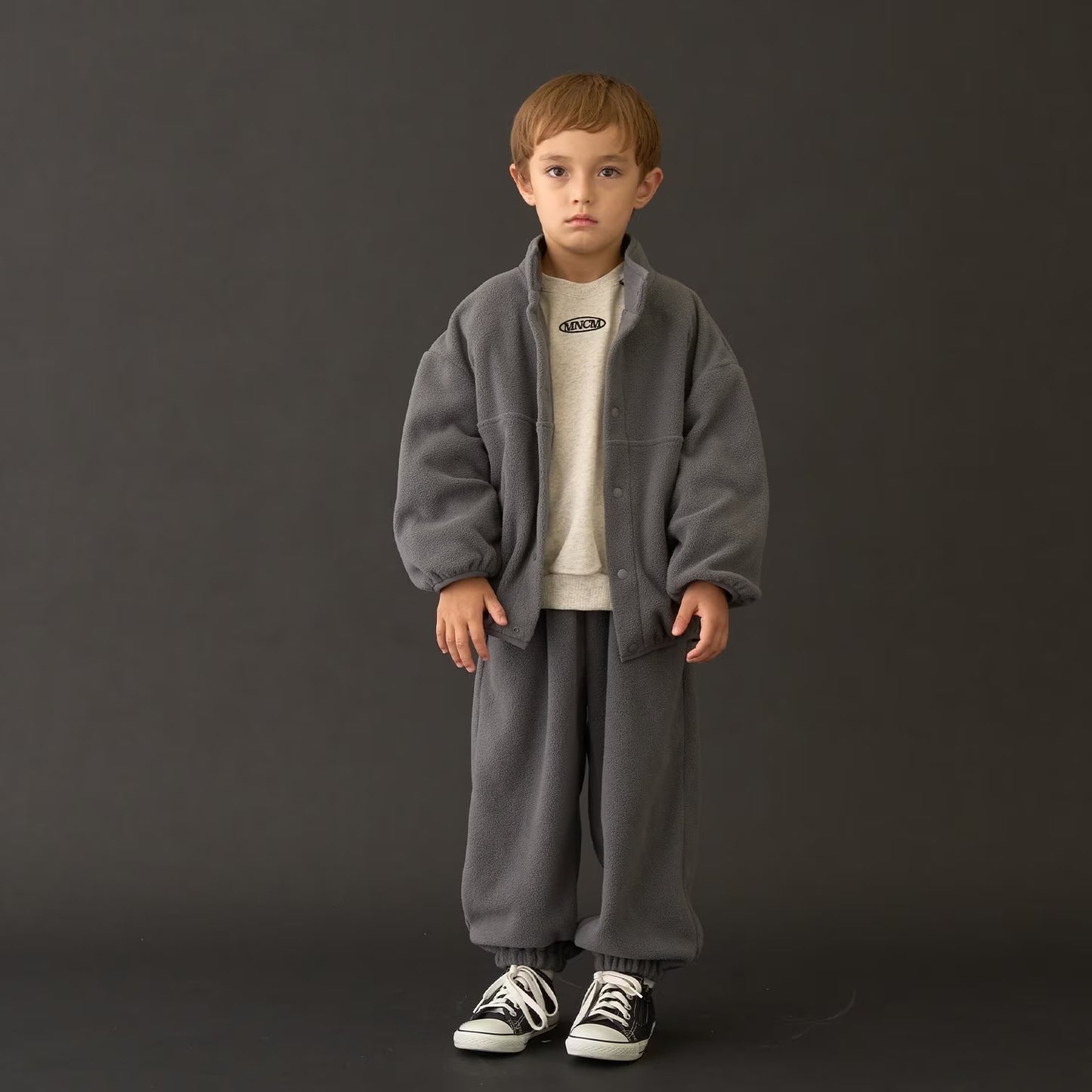 日本童裝 b・R# 抓毛運動兩件套裝 110-150cm 男童款 冬季 OUTERWEAR PANTS