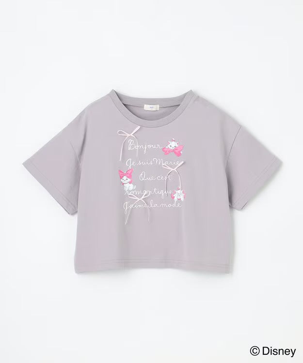 日本童裝 aF#a325 x Disney Marie 印花短袖上衣 110-160cm 女童款 夏季 TOPS