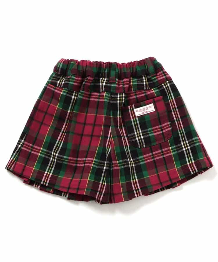 日本童裝 BREEZE 格仔百褶裙褲 80-140cm 女童款 冬季  SKIRTS PANTS Christmas 聖誕快樂特輯 聖誕服裝/飾物配件 聖誕紅/新年紅
