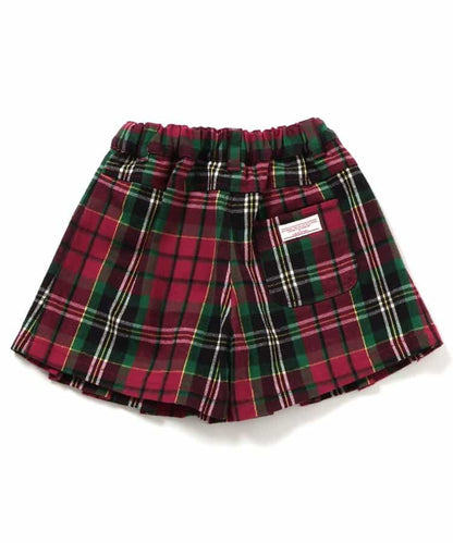 日本童裝 BREEZE 格仔百褶裙褲 80-140cm 女童款 冬季  SKIRTS PANTS Christmas 聖誕快樂特輯 聖誕服裝/飾物配件 聖誕紅/新年紅