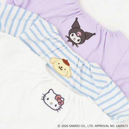 日本童裝 pe#main x 【Sanrio】刺繡圖案上衣 80-130cm 女童款 夏季 TOPS
