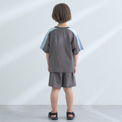 日本童裝 b・R# 水陸兩用 速乾系列 兩件套裝 90-150cm 男童款 TOPS PANTS 夏季 夏日玩水泳衣特輯