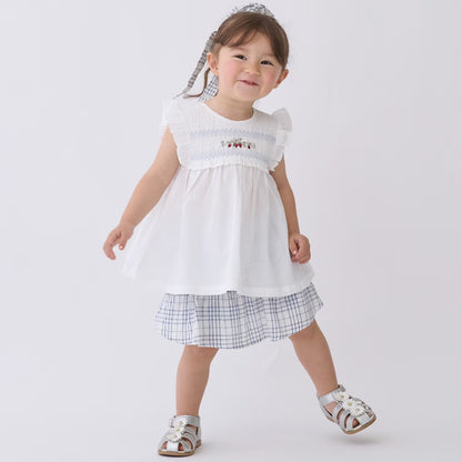 日本童裝 pe#main 士多啤梨刺繡上衣 80-130cm 女童款 夏季 TOPS