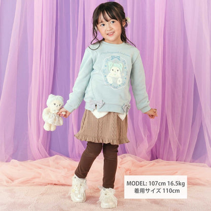 日本童裝  SLAP SLIP 【スラプリ】毛毛貼布衛衣 90-130cm 女童款 冬季 TOPS