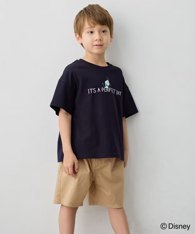 日本童裝 aF#a325 x Disney FROZEN 接觸冷感 印花上衣 90-140cm 女童款 夏季 TOPS