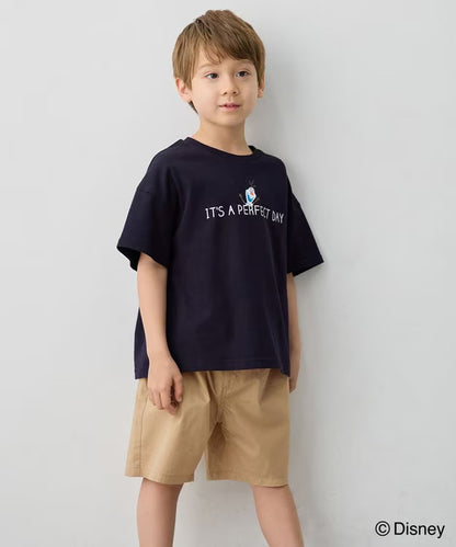 日本童裝 aF#a325 x Disney FROZEN 接觸冷感 印花上衣 90-140cm 女童款 夏季 TOPS
