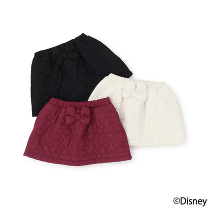 日本童裝 pe#main x Disney 絎縫短裙 80-130cm 女童款 秋季 SKIRTS 聖誕紅/新年紅