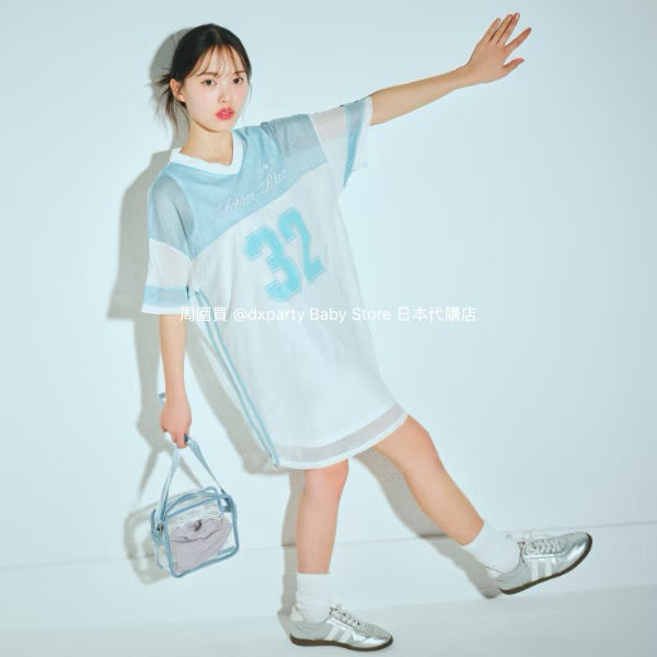 Lovetoxic Japanese Kids Clothing: Cool-Contact Sporty Mesh Dress (140-170cm) for Girls (Summer Dress) 