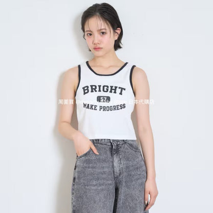 Lovetoxic Cold-Sensitive Short Vest (140-170cm) for Girls (Summer TOPS) 