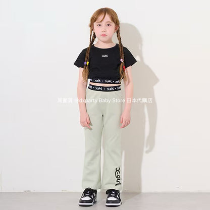 日本童裝 X-girl Stages 間條短款上衣 90-140cm 女童款 夏季 TOPS