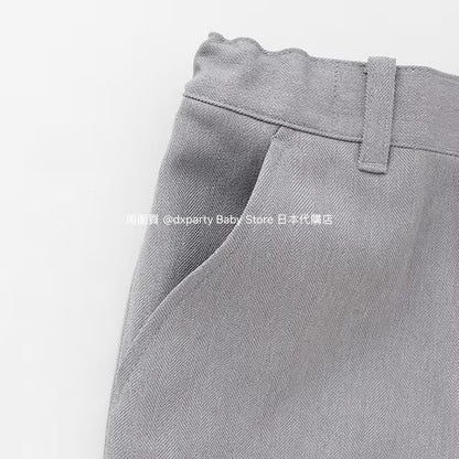 Japanese children's clothing pe#main three-piece suit 110-130cm boys' summer TOPS PANTS OUTERWEAR interview/banquet/performance 