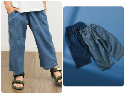 Japanese children's clothing BREEZE casual jeans 80-140cm boys' summer PANTS 