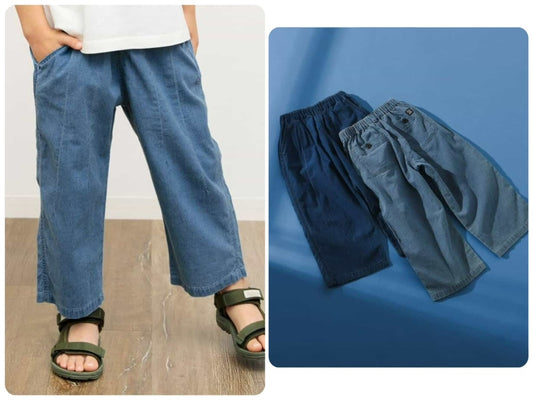 Japanese children's clothing BREEZE casual jeans 80-140cm boys' summer PANTS 