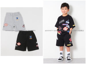 日本童裝 XLARGE KIDS MIX標誌貼花短褲 80-140cm 男童款 夏季 PANTS